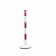 Poteau de balisage rouge et blanc VISO - Ø50 x 1000 mm - BSA100RB