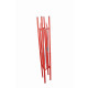 Barrière carré extensible acier rouge et blanc VISO - 1.30 m x H.1.05 m - BAR002RB 