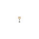 Lampe drum, laiton antique, avec abat-jour