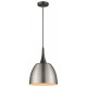 Suspension nickel satiné frinton 1 lumières