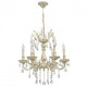 Chandelier beige classic 6 ampoules 97 cm