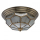 Plafonnier laiton country 3 ampoules 20 cm