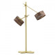 Lampe de table dorée megapolis 2 ampoules 57 cm