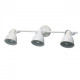 Spot blanc techno 3 ampoules 14 cm