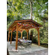 Abri deux pentes, 300cmx1050cm, bois douglas francais, carport, auvent, abri voiture, cpbf-v2p300x1050 