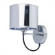Applique murale chromée megapolis 1 ampoule 19 cm