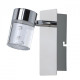 Spot chromé techno 1 ampoule 13 cm
