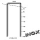 Agrafes BS 100 mm inox A2 - Boite de 1000 - ARCA - SABS100INOXA2 