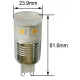Ampoule led g9 2,5 watt - couleur - blanc froid 6000°k 