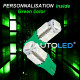 Ampoule led w5w vert / led t10 vert / 9 leds autoled® 