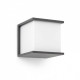 Aplique murale de jardin gris foncé kubick 1 ampoule