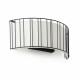 Aplique murale noire linda 2 ampoules