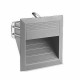 Applique 2w micenas path, aluminium et polycarbonate, gris
