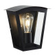Applique box, en aluminium et verre, noir