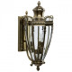 Applique d'extérieur laiton street 3 ampoules 28 cm