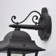 Applique d'extérieur noire street 1 ampoule 27 cm 