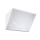 Applique e27 curie, aluminium et verre, blanc
