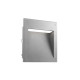 Applique led 20w micenas, aluminium et verre, gris