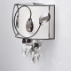 Applique murale argentée elegance 4 ampoules 17 cm 
