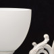 Applique murale blanche classic 1 ampoule 30 cm 
