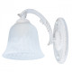 Applique murale blanche classic 1 ampoule 35 cm