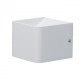 Applique murale blanche techno 1 ampoule 10 cm