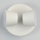 Applique murale blanche techno 2 ampoules 13 cm 
