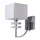 Applique murale chromée megapolis 1 ampoule 24 cm