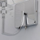 Applique murale chromée megapolis 1 ampoule 24 cm 