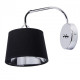 Applique murale chromée megapolis 1 ampoule 26 cm