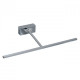 Applique murale chromée techno 1 ampoule 21 cm