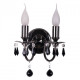 Applique murale grise classic 2 ampoules 16 cm