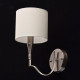 Applique murale grise elegance 1 ampoule 26 cm 
