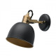 Applique murale laiton industrial 1 ampoule 22 cm
