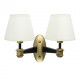Applique murale laiton neoclassic 2 ampoules 22 cm