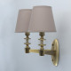 Applique murale laiton neoclassic 2 ampoules 33 cm 