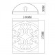 Applique murale marron country 1 ampoule 9 cm 