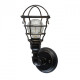 Applique murale noire loft 1 ampoule 19 cm