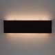 Applique murale noire techno 2 ampoules 3.5 cm 