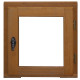 Fenêtre 1 vantail en bois   hauteur 60 x largeur 40 tirant gauche (cotes tableau)