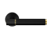 Poignée de porte Studio Select ER90B1 OS 83 sur rosace 3 pièces ronde - Bec de cane - Cosmos noir - C. 7 mm - KARCHER DESIGN - ER90B1 0S 83