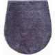 Tapis de salle de bain carmen gris housse pour abattant wc 47 x 50 cm