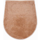 Tapis de salle de bain carmen beige housse pour abattant wc 47 x 50 cm