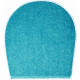 Tapis de salle de bain wings turquoise housse pour abattant wc 47 x 50 cm