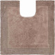 Tapis de salle de bain luxor beige contour wc 60 x 60 cm