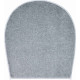 Tapis de salle de bain barcelona gris housse pour abattant wc 47 x 50 cm