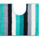 Tapis de salle de bain barcelona vert contour wc 50 x 60 cm