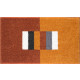 Tapis de salle de bain capricio orange 60 x 100 cm