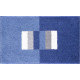 Tapis de salle de bain capricio bleu 70 x 120 cm