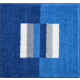 Tapis de salle de bain capricio bleu 55 x 60 cm